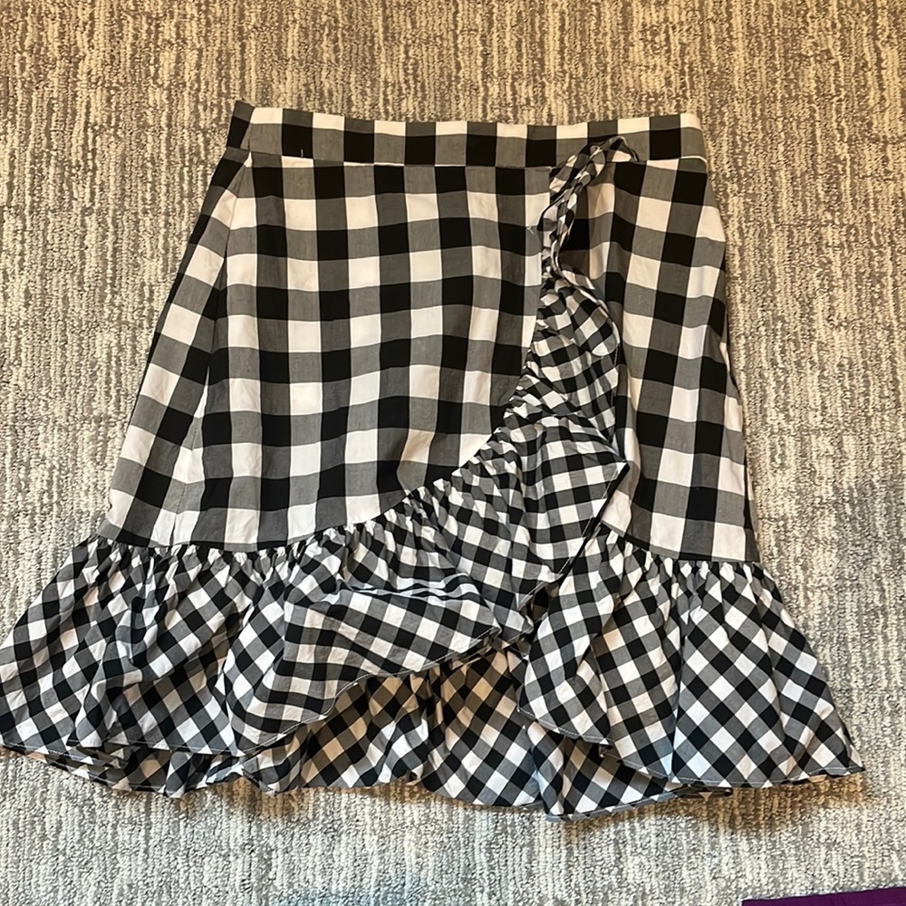 j crew patterned skirt